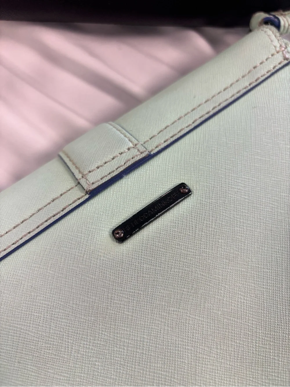 Kate Spade Grey Crossbody / Rebecca Minkoff Black and Mint Crossbody Handbags